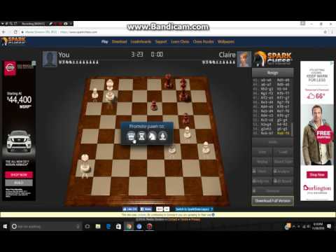 How to Beat Claire on Sparkchess.com