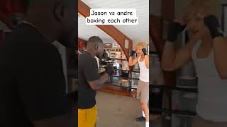boxing with Andre berto #faze  #subathon #shorts #andreberto #boxing #jasontheweeniehighlights