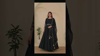Rs2179 Only! Embroidered Silk Maxi Dress | Stitched 3pc Suit
