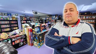 His Retro Game Collection BLEW MY MIND! | Game Room Tour