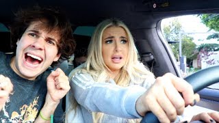 DAVID DOBRIK TEACHES ME HOW TO DRIVE (in his TESLA)