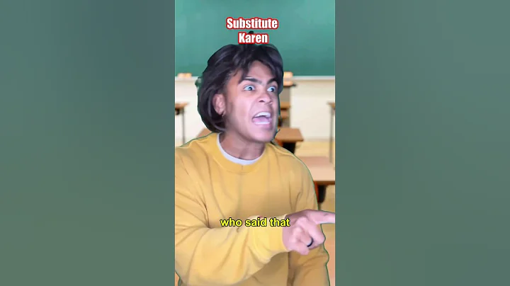 When Karen is your substitute teacher…😂💀 #comedy #roast