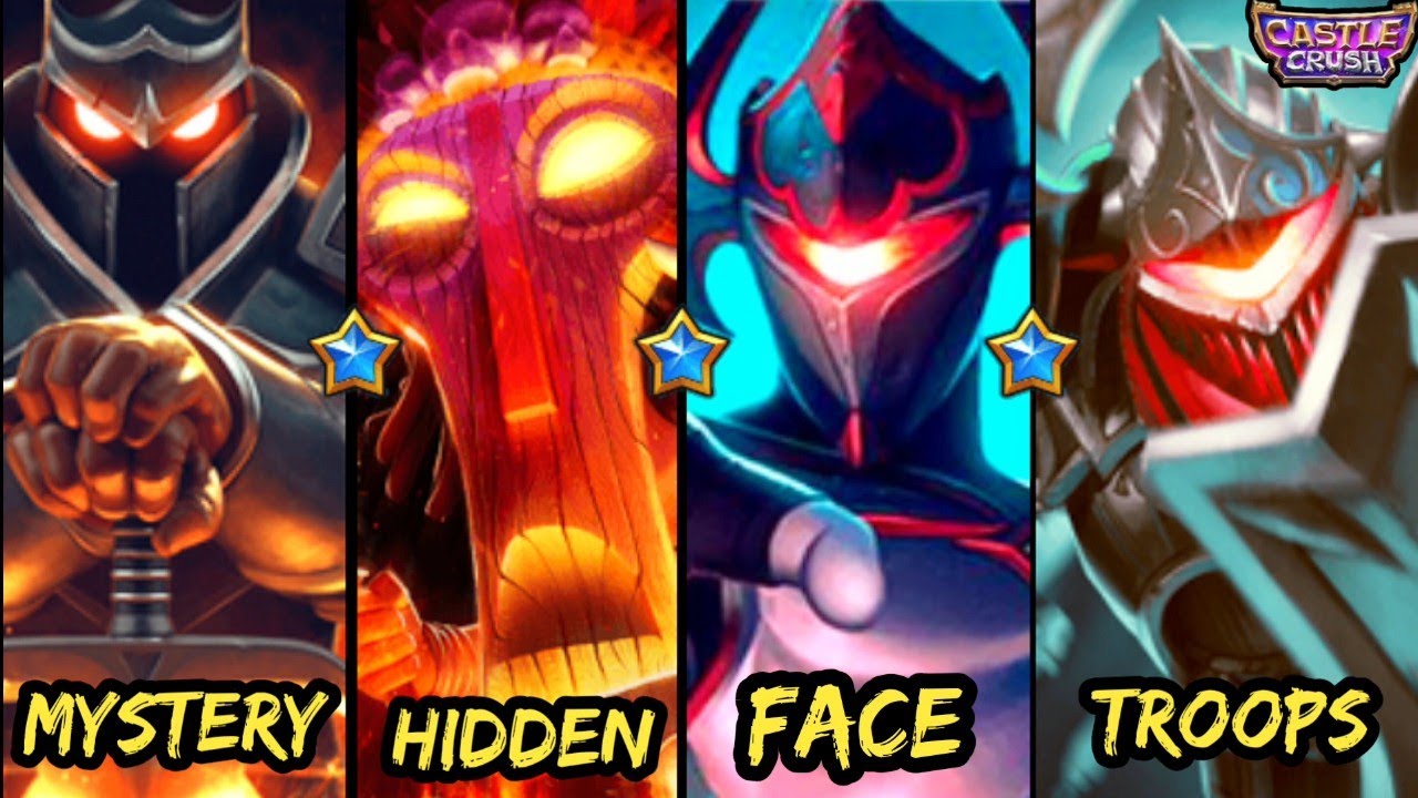 Mystery & Hidden Face 😈 Troops! CASTLE CRUSH 