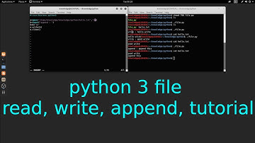 Python 3 file read write append tutorial in Linux