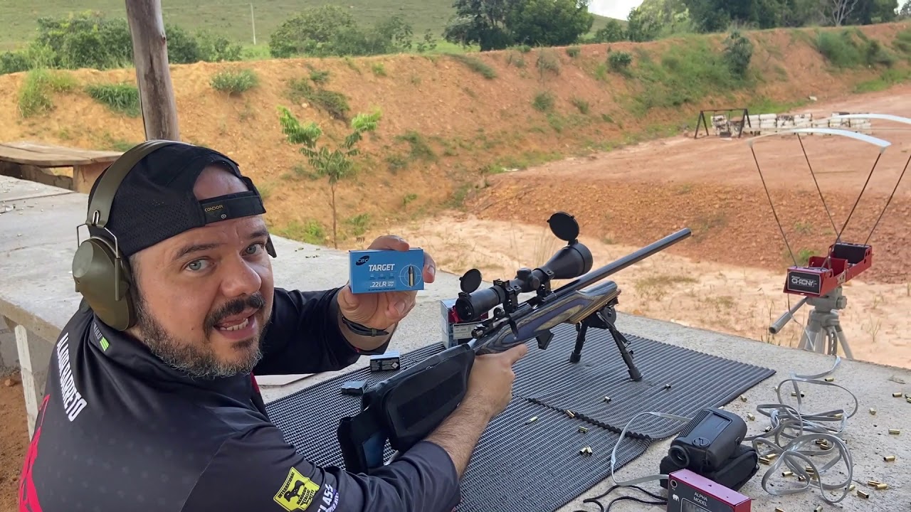 Teste de Precisão 22 Lr - 09 tipos de munição