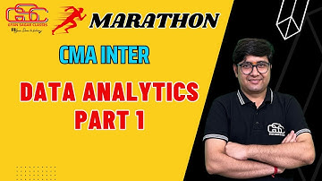Data Analytics Marathon Part 1 | CMA Inter | Chandan Sir