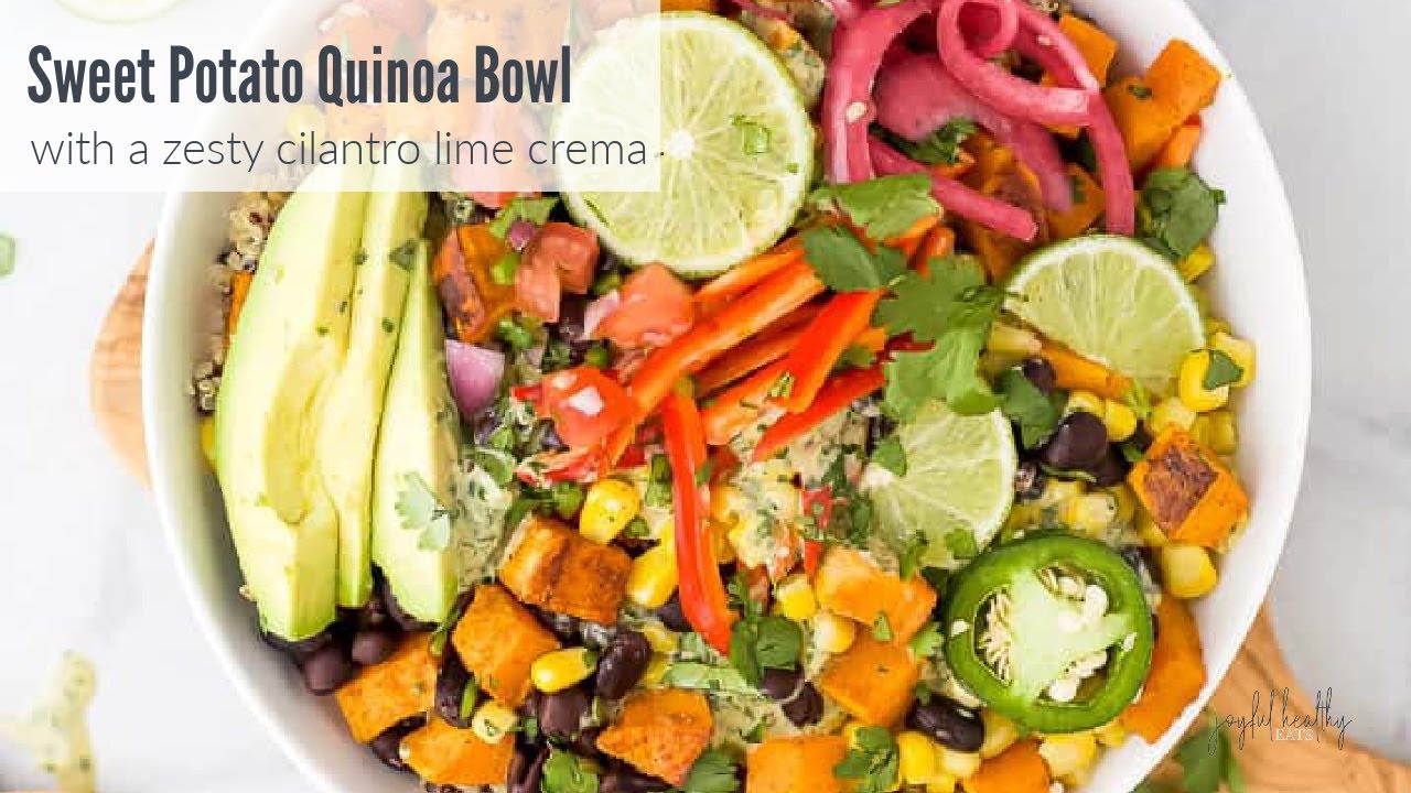 Sweet Potato Black Bean Quinoa Bowls | Meal Prep Recipe - YouTube