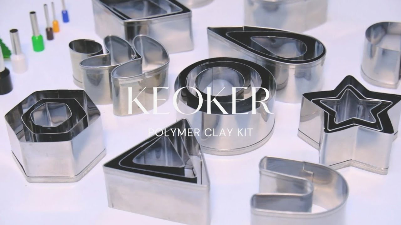 Keoker Polymer Clay Earrings Cutters 