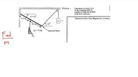 Torque & Rotational Equilibrium - Problem #3
