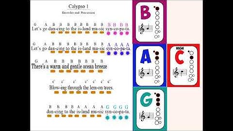 Calypso 1 Recorder Rehearsal Video