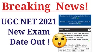 UGC NET 2021। Ugc Net Subject Wise Exam Date & Admit Card 2021 || Ugc Net 2021 Exam Reschedule #JRF