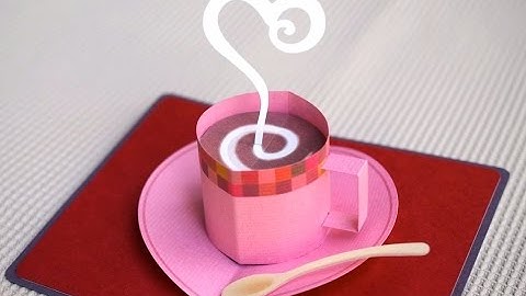 pop-up card__coffee cup 2017