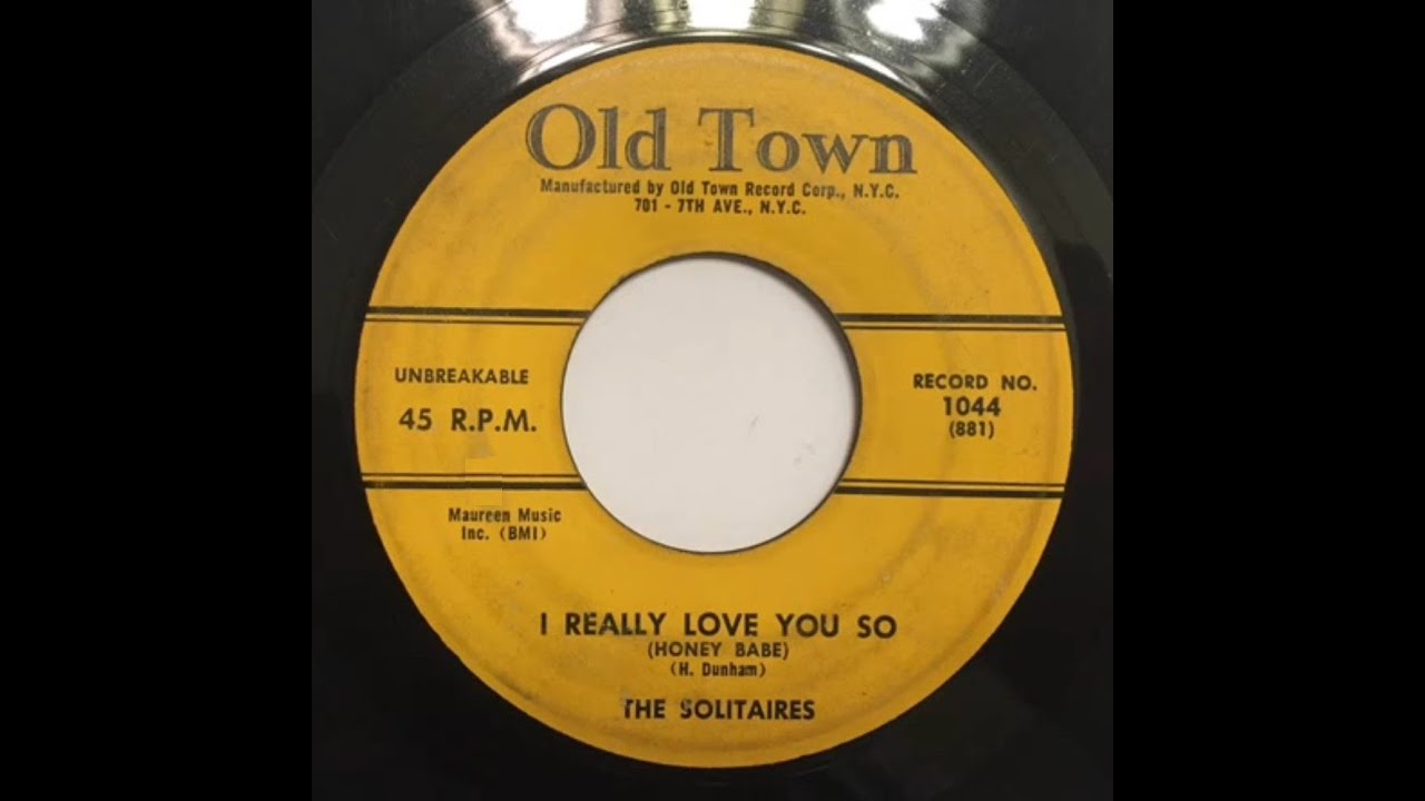 The Solitaires - I Really Love You So 1957 UT - YouTube