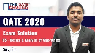 GATE 2020 Answer Key with Solutions for Computer Science Paper – Design and Analysis of Algorithms