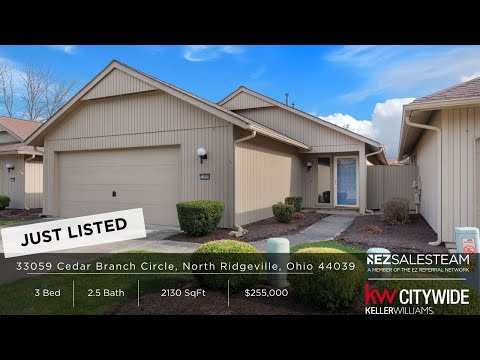 33059 Cedar Branch Circle, North Ridgeville, OH home video tour