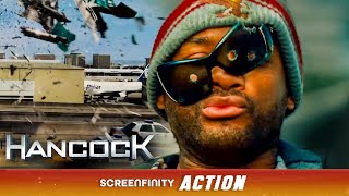 Jetpack Flying Into The Criminals Car Ft. Will Smith Hancock Screenfinity Action
