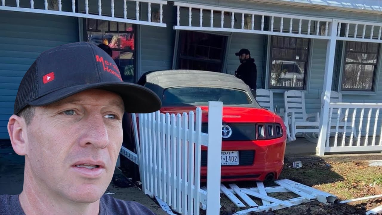 CAR CRASHED Through The Wall - YouTube