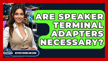 Are Speaker Terminal Adapters Necessary? - NextGen Viewing and Audio