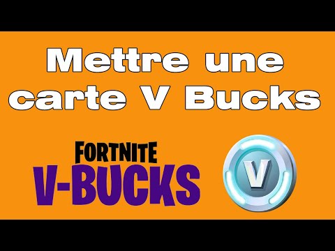 COMMENT UTILISER VOS CARTES V-BUCKS sur FORTNITE ! 