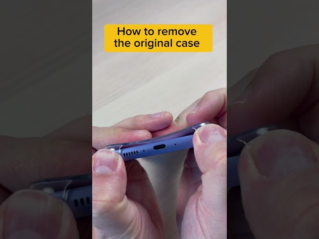 How to remove the original case on Samsung Galaxy A34 & A54 #samsung #galaxya34 #galaxya54 #phone class=