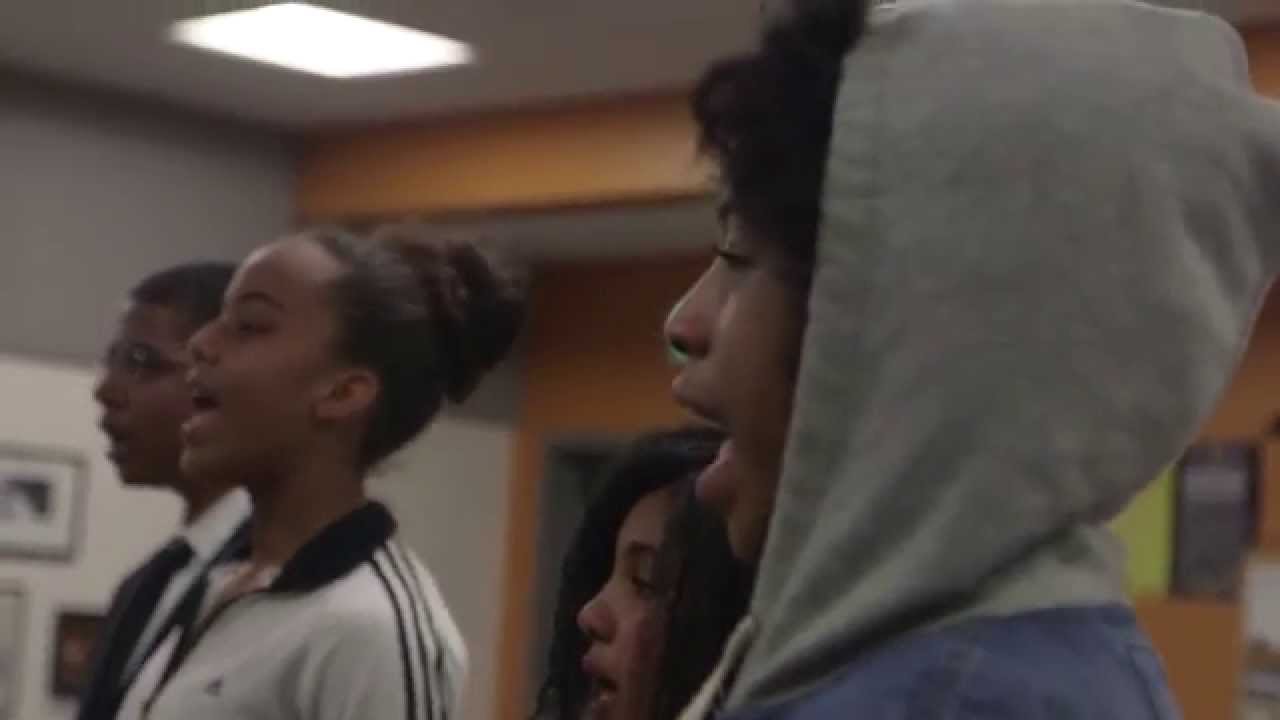 Young Gifted and Black Oakland students rap and sing black history