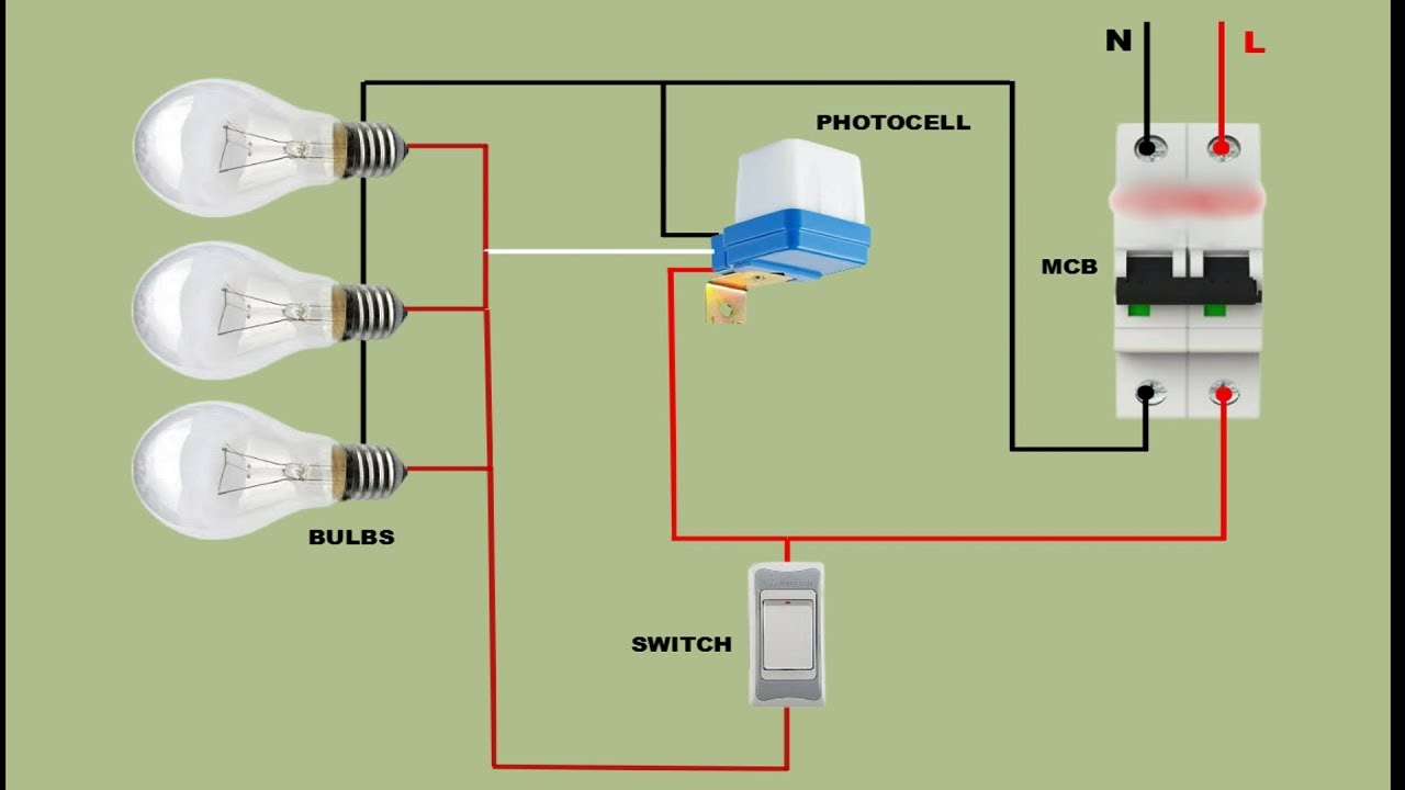 Photocell Sensor Bypass With A Switch