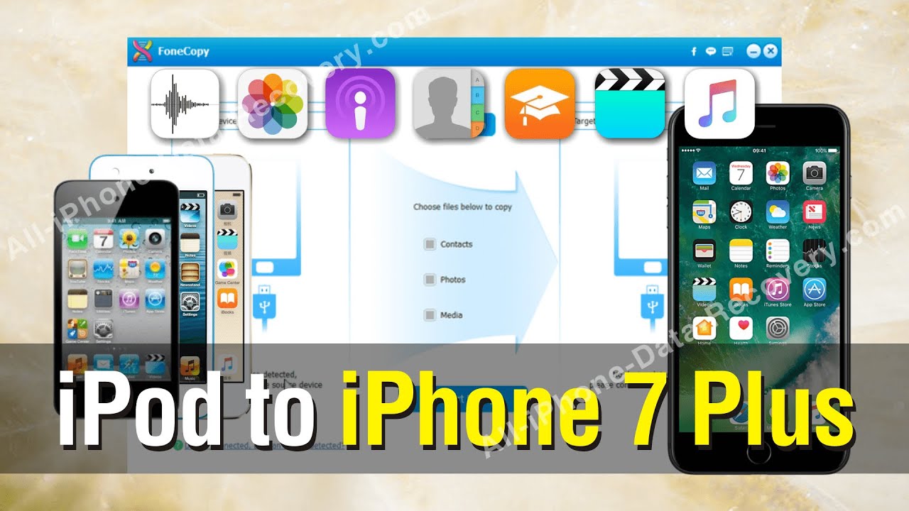 How to Transfer All Data from iPod to iPhone 7 Plus With Ease - YouTube