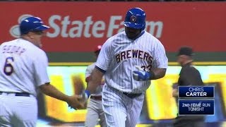 STL@MIL: Carter belts his second homer to take lead