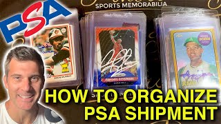 How to Organize Your 1st PSA Card Shipment - A Step by Step Tutorial | PSM