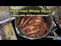Eating whole squids with ink and intestines (7/2, 2023)