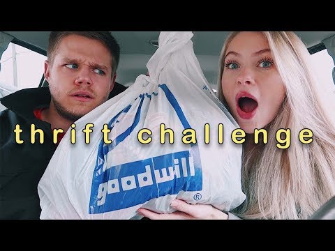 THRIFT CHALLENGE W/ MY BOYFRIEND - THRIFT CHALLENGE W/ MY BOYFRIEND