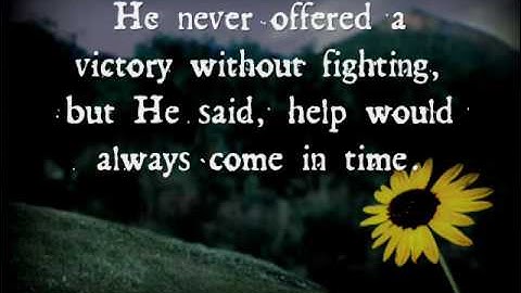 Through the Fire w/ lyrics on screen