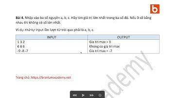 C++ Bài 9.4: Tìm giá trị lớn nhất trong 3 số