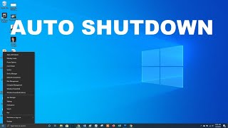 how to schedule auto shutdown in windows 10