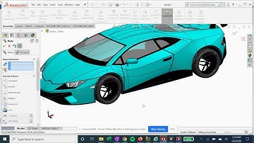 Solidworks Tutorial Part 8 | Lamborghini Huracan