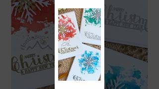 Download Lagu Distress Ink Smooshing \u0026 Snowflakes | Christmas Card Idea MP3