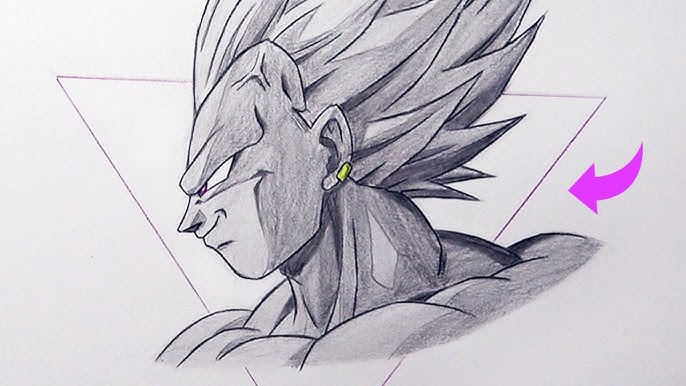 How To Draw MAJIN VEGETA SSJ2 - Step By Step Tutorial! 