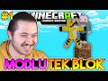 MODLARLA TEK BLOK!! | Minecraft PE Modlu Tek Blok | #1