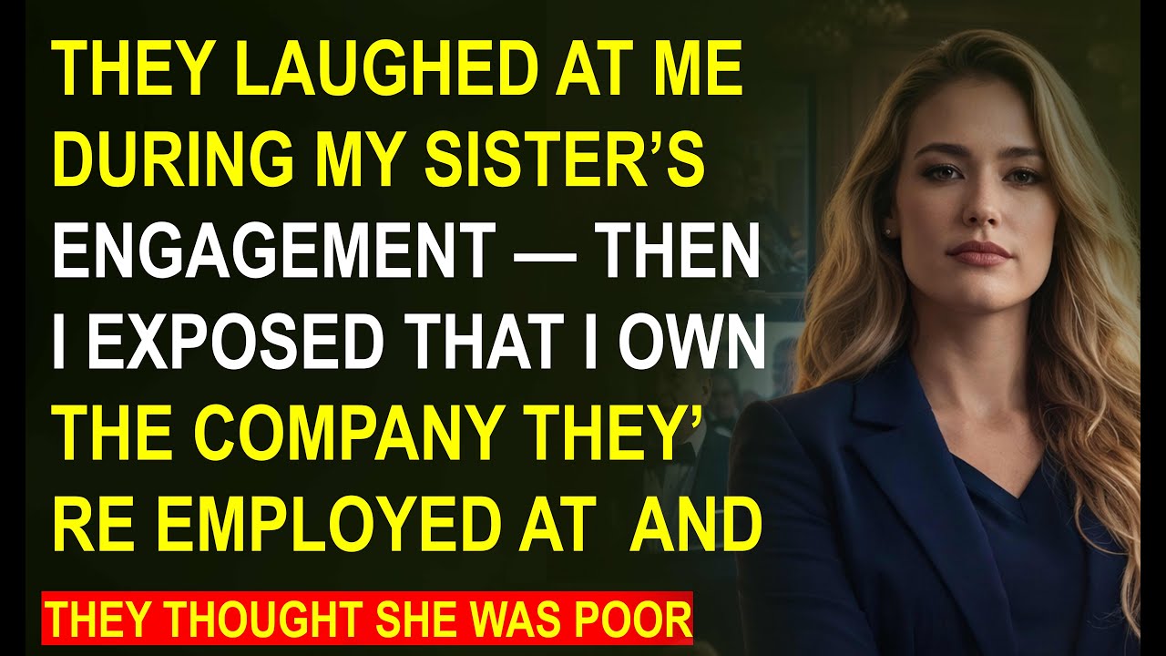 They Laughed at Me During My Sister’s Engagement — Then I Exposed That I Own the Company They...