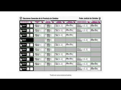 Boleta Única de Sufragio: cómo se utiliza para las elecciones de Córdoba