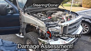 Rebuilding a Wrecked Ford F250 Part 6: Steering replacement and fender