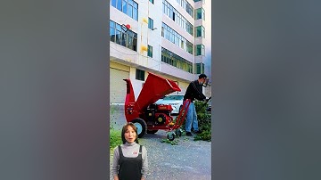 The tree branch shredder has durable construction #fcnfm #shorts #shredder #wood