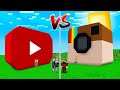 YOUTUBE EV VS İNSTAGRAM EV! 😱 - Minecraft