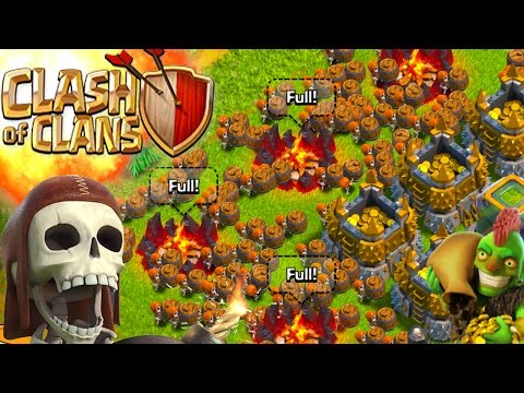 CLASH OF CLANS -ALL WALL BREAKERS! 3 STARRING A VILLAGE! WTF! \
