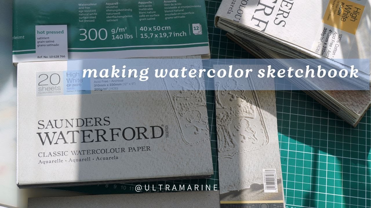 How I turn watercolor pads into sketchbooks 📚
