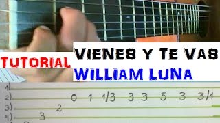 Miniatura del video "vienes y te vas en guitarra tutorial completo"