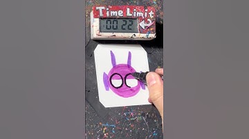 【ASMR】Drawing Durple Sprunki in 40 Sec