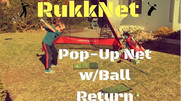 Golf Practice | RukkNet Pop-Up Golf Net w/Ball Return