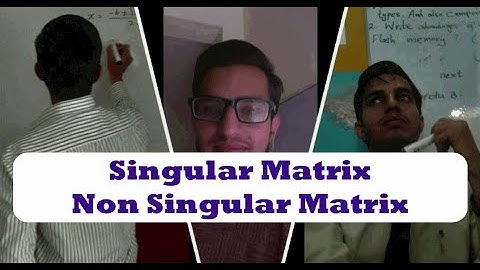 Singular and Non Singular Matrices in [Hindi / Urdu] | Class 9 Maths | Class 9th Maths | 2020