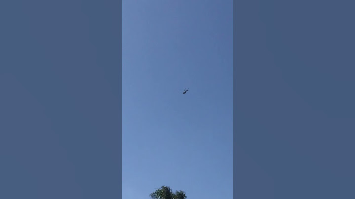 Private helicopter fly over